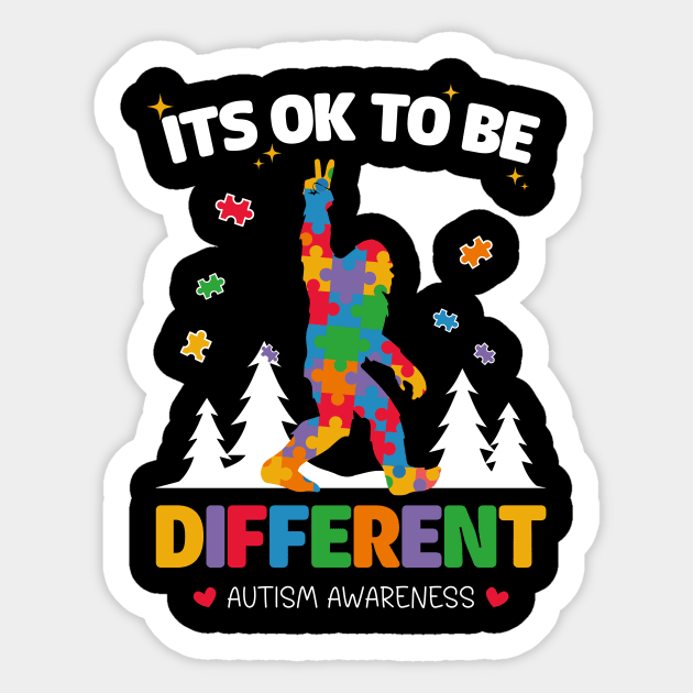 autism awareness acceptance women kid its ok to be different Sticker by ANAREL